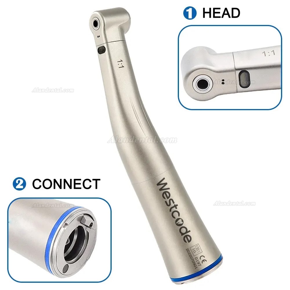 Westcode 1:1 Contra Angle Handpiece With Fiber Optic Inner Water Spray